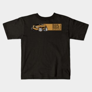 Mach 1 Gold with Gold Stripe Kids T-Shirt